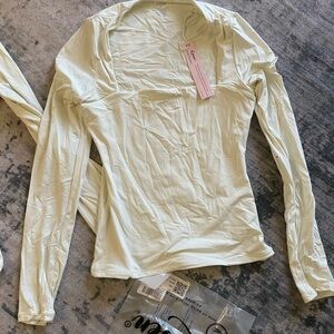 Chic Cream Long Sleeve Blouse